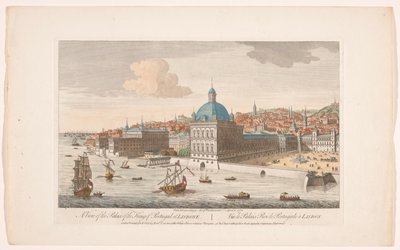 Vue du Palais Royal à Lisbonne (série Madrid et Lisbonne) - Robert Sayer