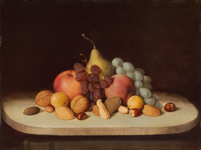 Nature morte avec fruits et noix, 1848 - Robert Seldon Duncanson