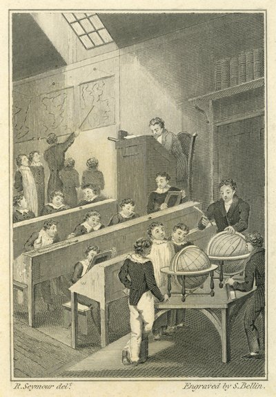 Nicholas Nickleby : Dotheboys Hall, gravé par Samuel Bellin (1799-1893) - Robert Seymour