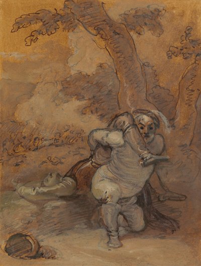Falstaff traînant le corps de Hotspur - Robert Smirke