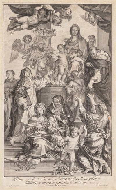 Vierge et Enfant avec Saints - Robert van Audenaerd