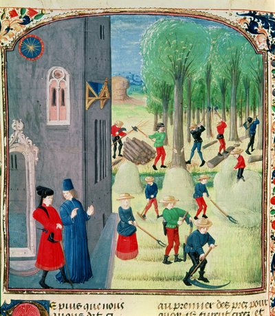 Ms. Lat 1173 Fenaison et coupe de bois, des Heures de Charles d