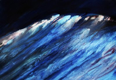 Une puissante vague bleue - RodMacIver
