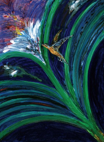 Fleur éclatante au colibri - RodMacIver