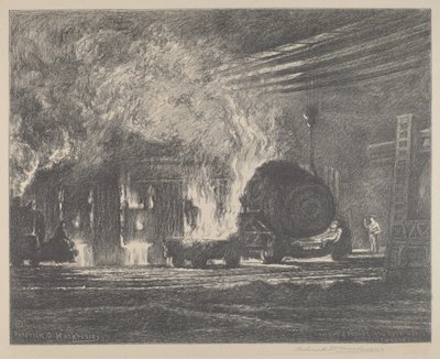 Acier coulé dans un four à réverbère - Roderick D. MacKenzie