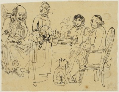 Aumône aux pauvres - Rodolphe Bresdin