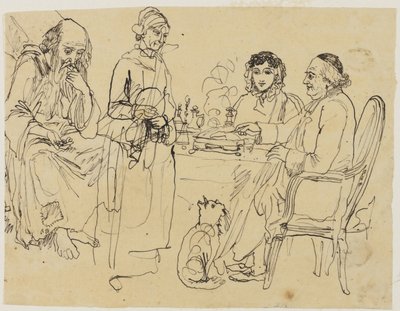 Aumône aux pauvres - Rodolphe Bresdin