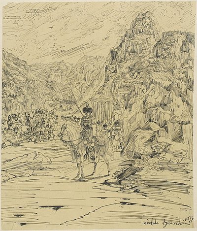 Bataille dans les montagnes - Rodolphe Bresdin