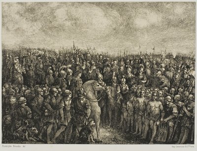 César et ses prisonniers - Rodolphe Bresdin