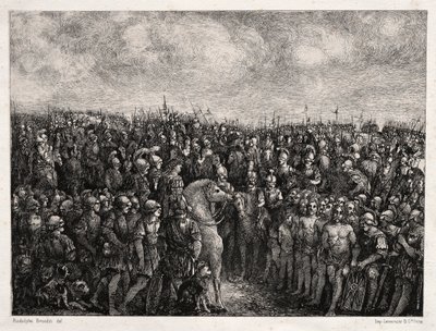 César et ses prisonniers - Rodolphe Bresdin