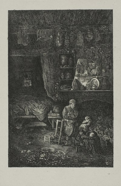 Intérieur flamand - Rodolphe Bresdin