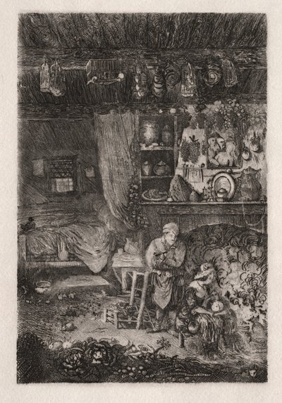 Intérieur flamand, 1856-66 - Rodolphe Bresdin