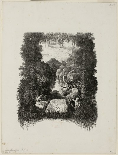 Frontispice pour Fables et Contes par Hippolyte de Thierry-Faletans - Rodolphe Bresdin