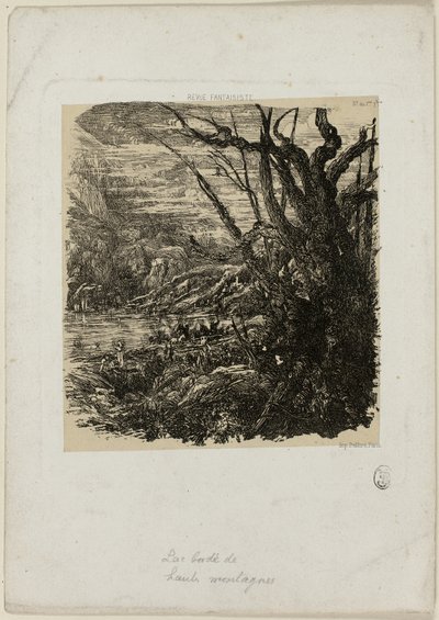Lac dans les montagnes, de Revue Fantaisiste - Rodolphe Bresdin
