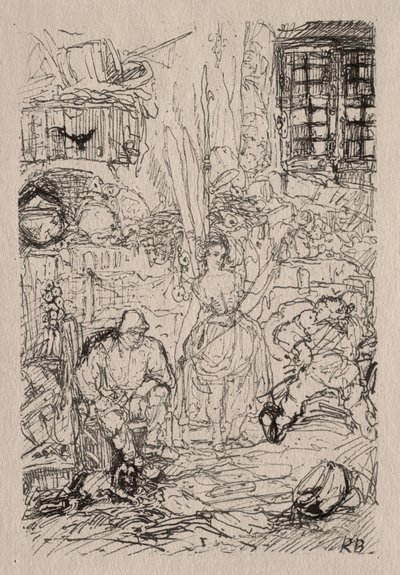 Intérieur de fileuse - Rodolphe Bresdin