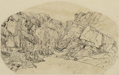 De la vapeur dans une gorge - Rodolphe Bresdin
