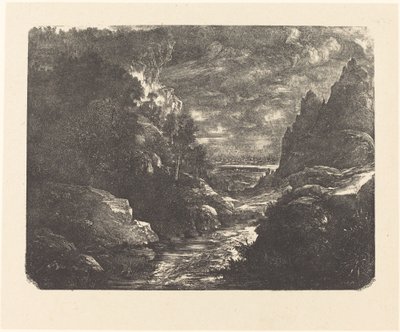 Le Ruisseau dans la Gorge - Rodolphe Bresdin