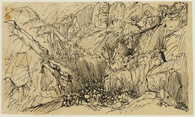 Les troupes dans le col - Rodolphe Bresdin