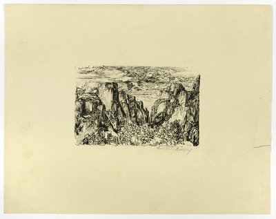 Sans titre (peut-être César et ses légions) - Rodolphe Bresdin