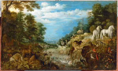 Paysage avec animaux (peinture sur toile) - Roelandt Jacobsz. Savery