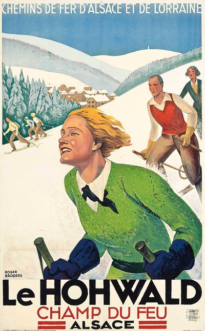 Le Hohwald, vers 1930 (lithographie couleur) - Roger Broders