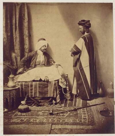 Une conversation en fumant, 1858 - Roger Fenton