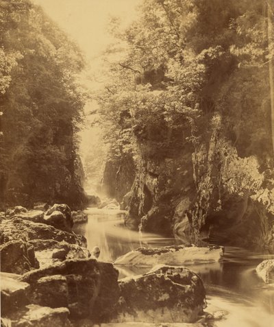 Foss Nevin, sur la Conway (Pays de Galles). - Roger Fenton