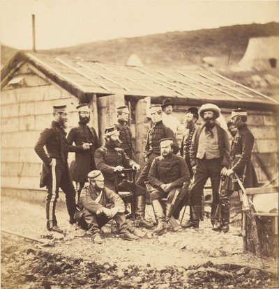 Officiers du 4e régiment de dragons légers. - Roger Fenton