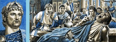Portrait de Néron et Néron assistant à la mort de Britannicus - Roger Payne