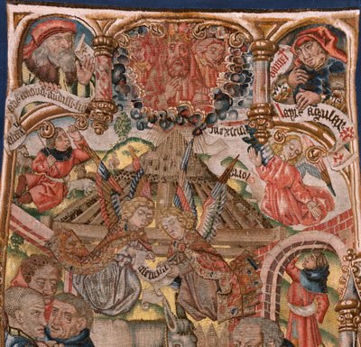 Tapisserie flamande. Triptyque de la Nativité du Christ - Rogier van der (circle of) Weyden