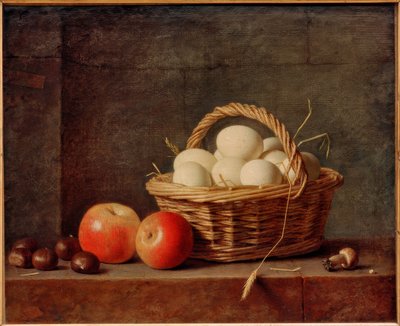 Panier avec des œufs - Roland Delaporte