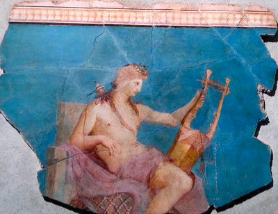 Apollon jouant de la lyre ou de la cithare, Rome - Roman