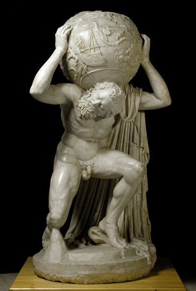 Atlas Farnèse portant le globe céleste - Roman