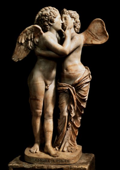 Cupidon et Psyché (marbre) - Roman