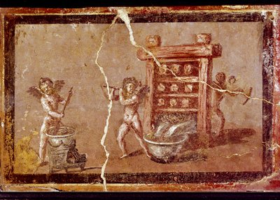 Cupidons travaillant (fresque) - Roman