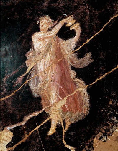 Danseuse avec cymbales (fresque) - Roman