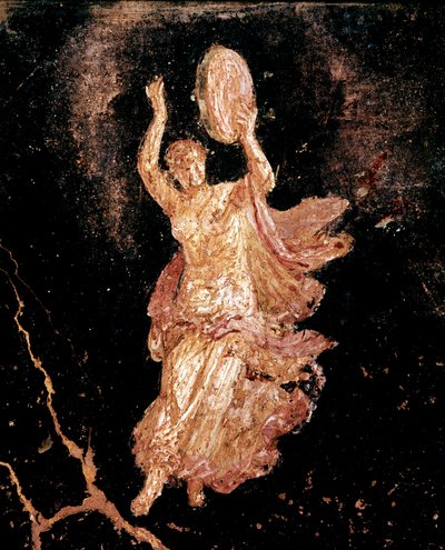 Danseuse avec tambourin (fresque) - Roman