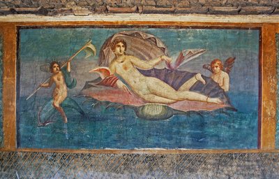 Fresque représentant Vénus, Maison de Vénus dans la coquille, Pompéi (Liste du patrimoine mondial de l