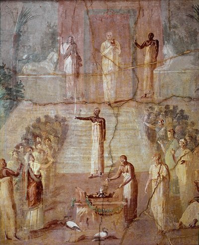 Cérémonie isiaque, vers 60-80 apr. J.-C. - Roman