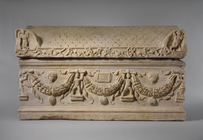 Sarcophage en Marbre avec Guirlandes, c.200-225 AD - Roman