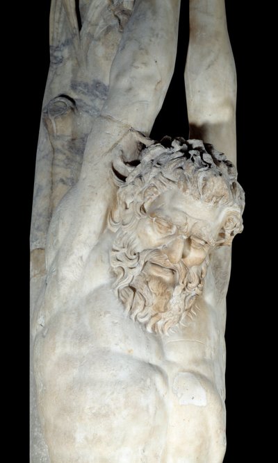 Supplice de Marsyas suspendu à un tronc de pin (détail) - Roman