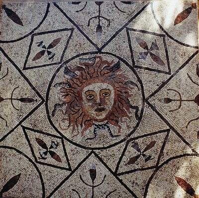 Méduse, mosaïque romaine de la Maison d