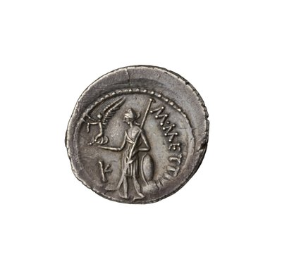 Pièce de monnaie républicaine romaine de Rome, 44 av. J.-C. (argent) - Roman