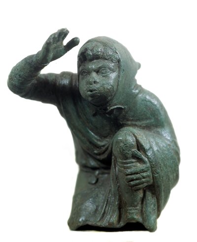 Art romain : statuette en bronze d