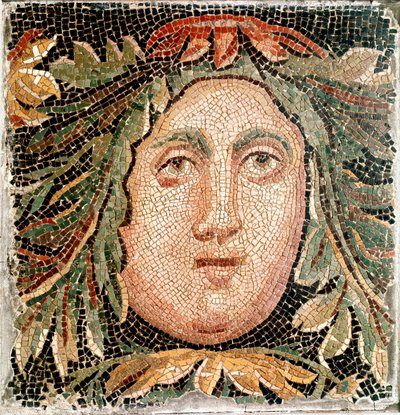 Mosaïque romaine représentant une divinité marine - Roman