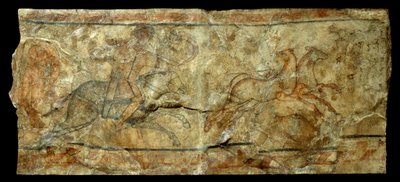 Art romain : fresque représentant un archer chassant la primevère - Roman