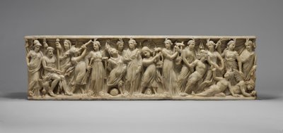 Sarcophage avec le concours entre les Muses et les Sirènes, fin du 3ème siècle - Roman
