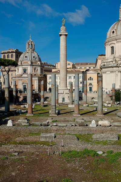 Vue du Forum et de la Colonne Trajane - Roman