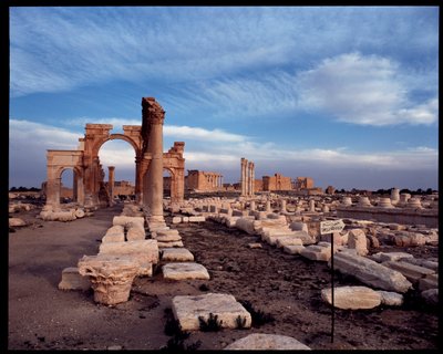 Vue de la grande colonnade et de l