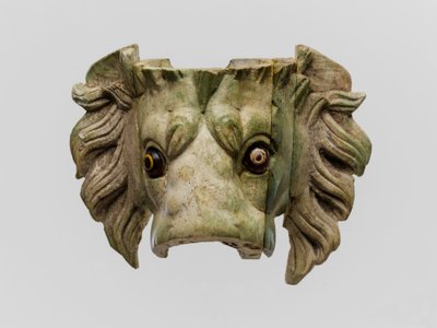 Protome de tête de lion avec yeux en verre - Roman Imperial Period